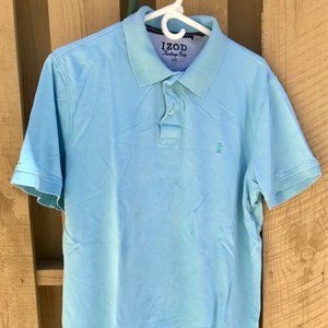 Izod men's pale blue polo size large
